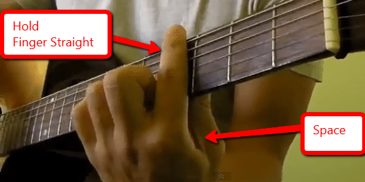 how to hold your fingers for barre chords